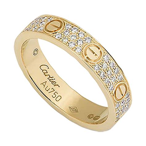 cartier love ring diamond|cartier love interlocking ring.